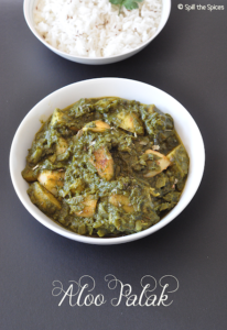 Aloo Palak Potato Spinach Curry Spill The Spices