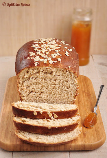 Whole Wheat Honey Oatmeal Bread Spill The Spices