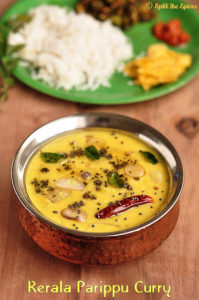 Kerala Parippu Curry - Spill the Spices