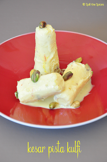 Kesar Pista Kulfi - Spill The Spices